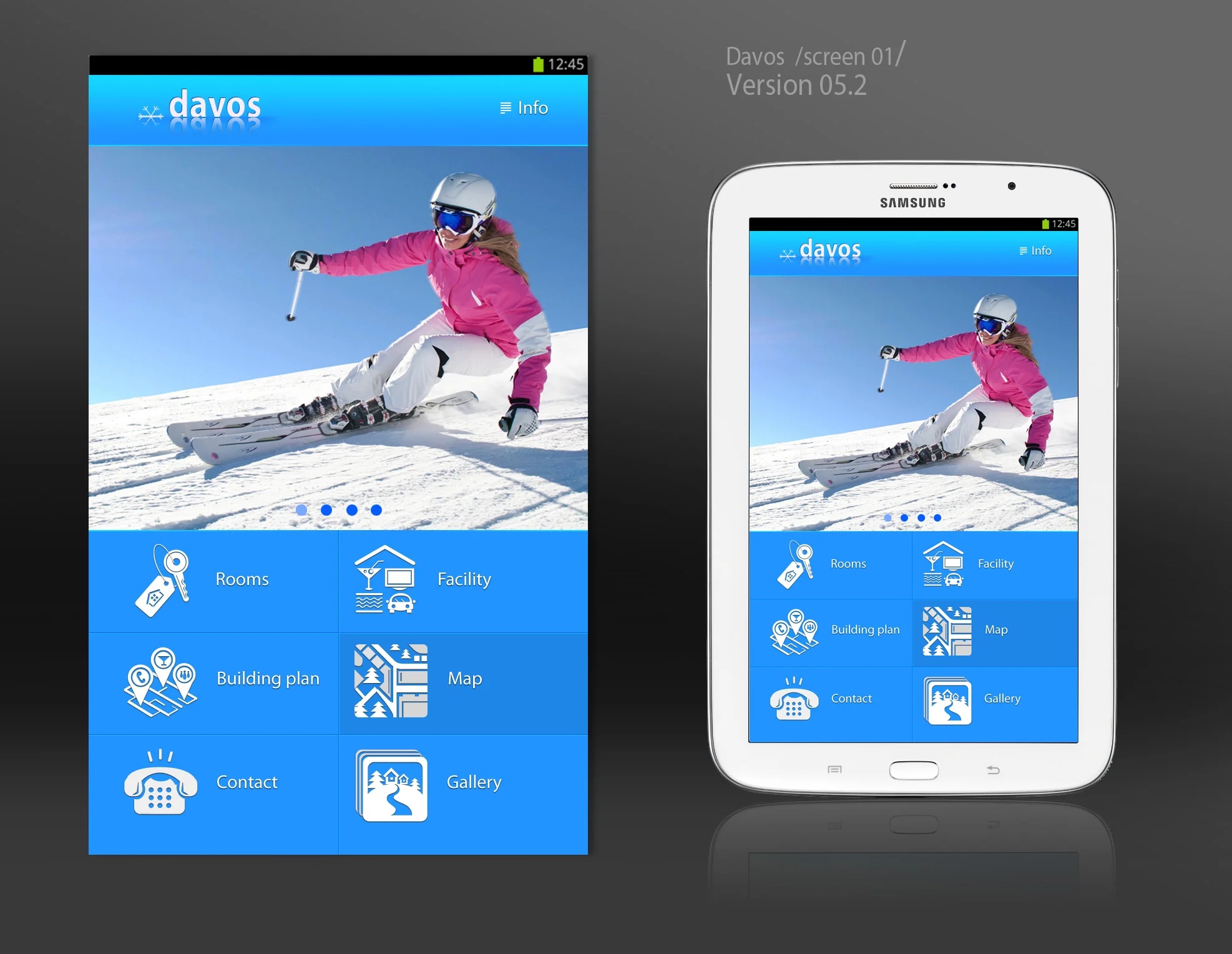 Дизайн ікон для мобільного iOS додатка «Davos»