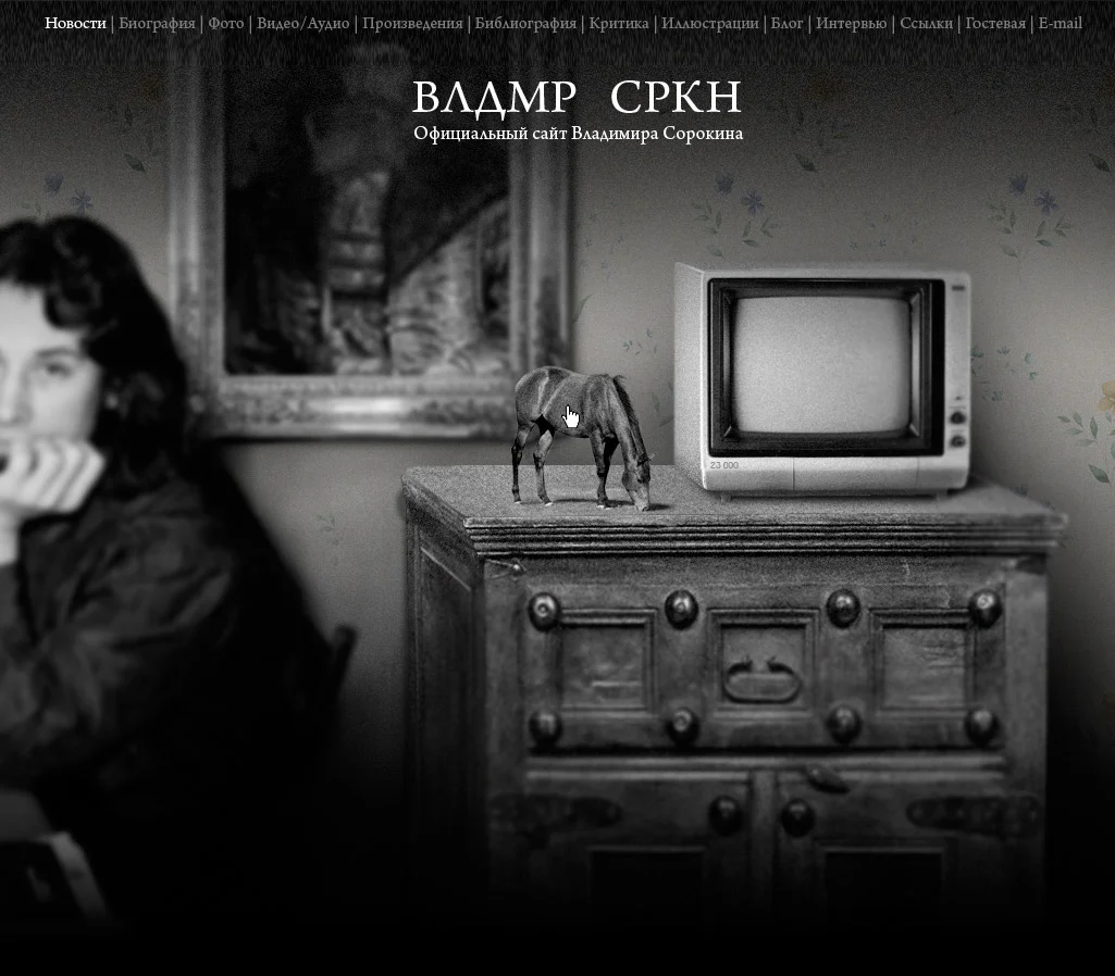 Створення офіційного сайту письменника Володимира Сорокіна - Слайд 7